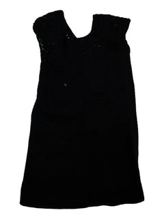 ZARA 8/9 ans Robe maille ajourée noir