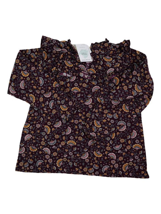 SOFT GALLERY 8 ans Blouse violette fleurie