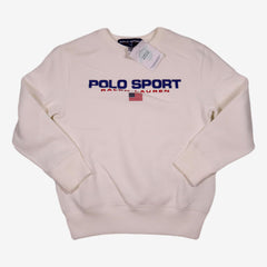 RALPH LAUREN 7 ans sweat blanc