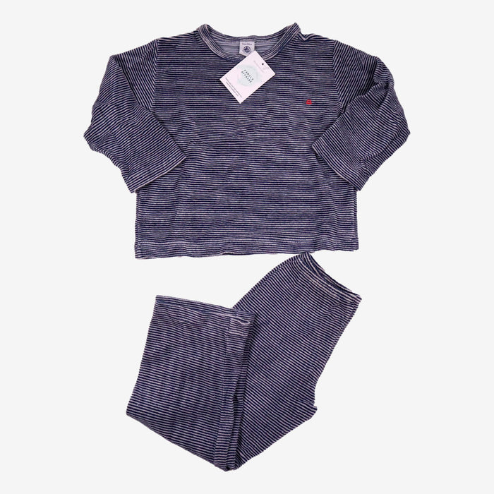 PETIT BATEAU 3 ans pyjama rayé velours