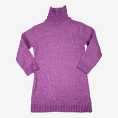 ZARA 6/7 ans robe pull violette col montant