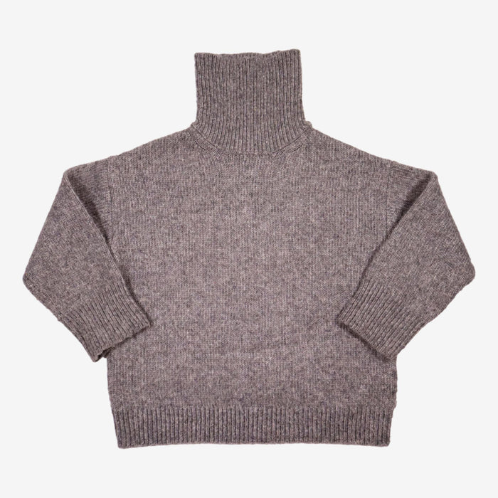 ZARA 8 ans pull gris col montant