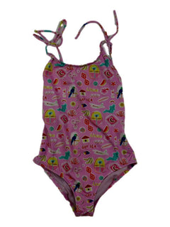 LISON 10 ans Maillot de bain 1P rose illustrations