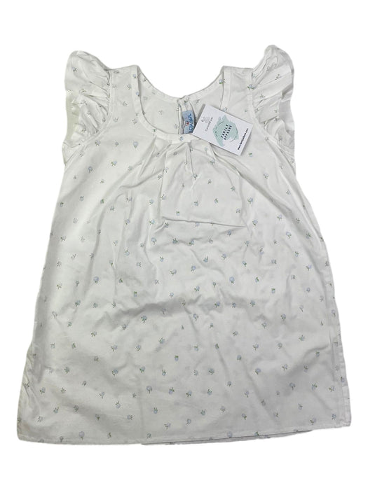 LOJA REAL 4 ans robe blanche fleurs bleues