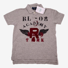 RALPH LAUREN 5 ans tee shirt polo gris Academy