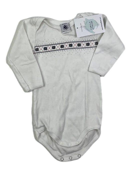 PETIT BATEAU 6 mois Body bandes étoiles noel