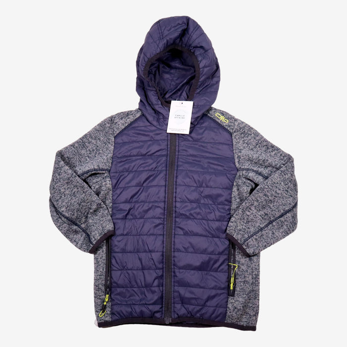 CMP 6 ans manteau mi saison capuche bleu marine