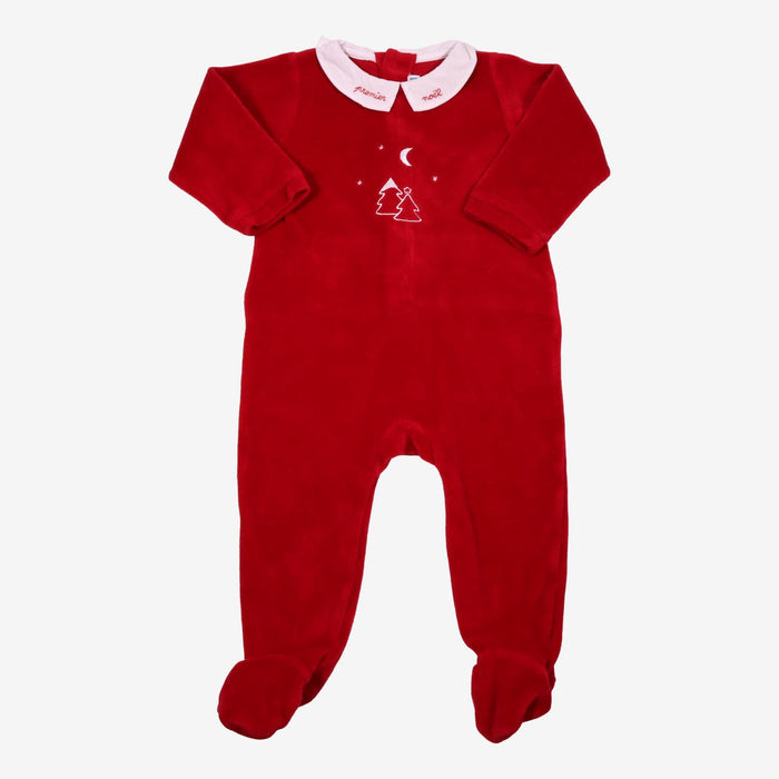 JACADI 12 mois pyjama rouge