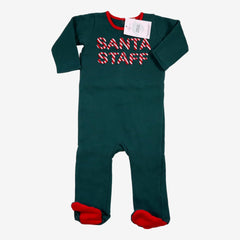 BONTON 12 mois pyjama vert "santa staff"