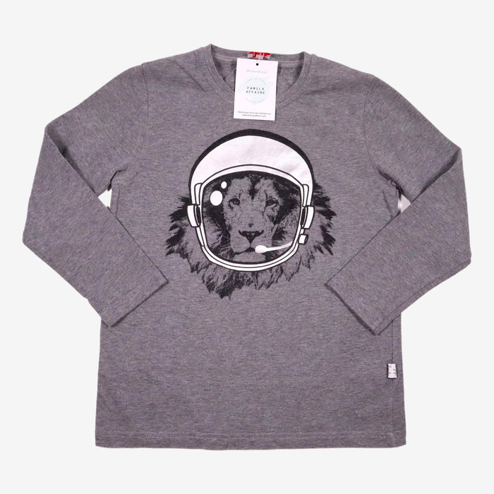 IL GUFO 6 ans t-shirt gris lion casque