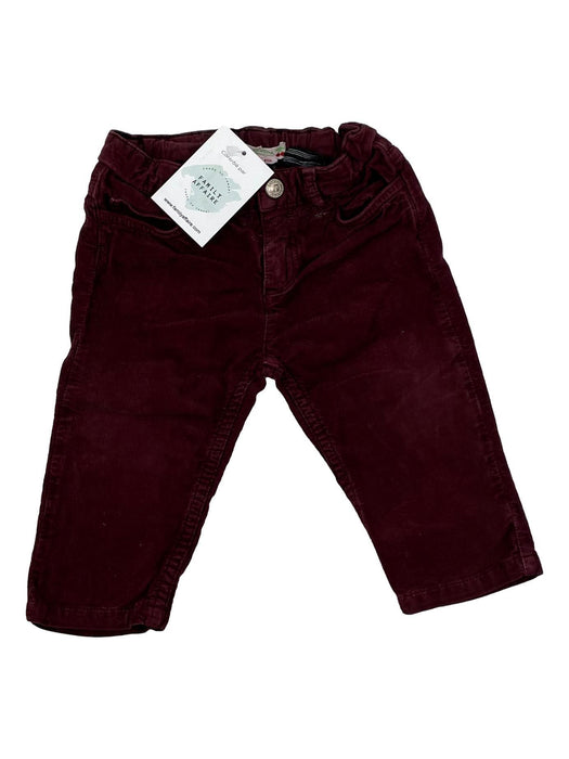 BONPOINT 12 mois pantalon velours bordeaux