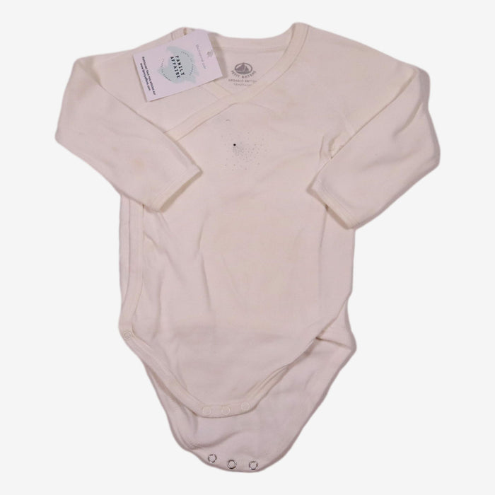 PETIT BATEAU 12 mois body blanc