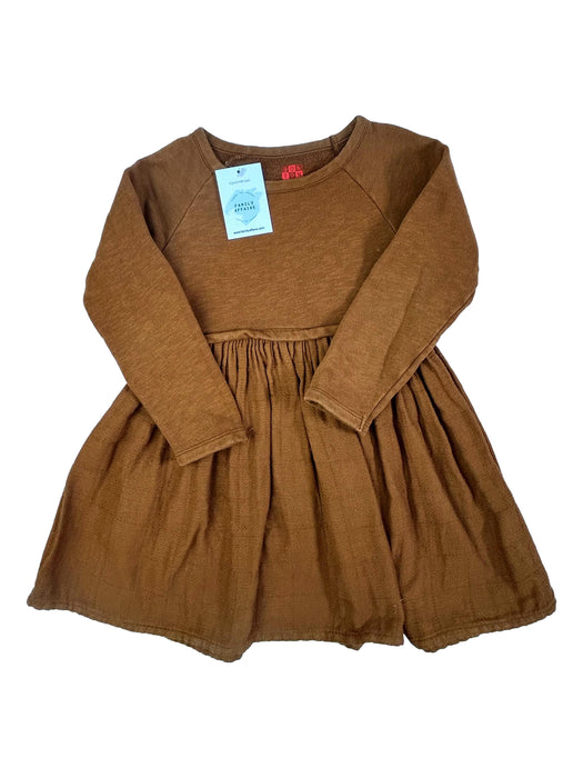 BONTON 6 ans robe marron coton