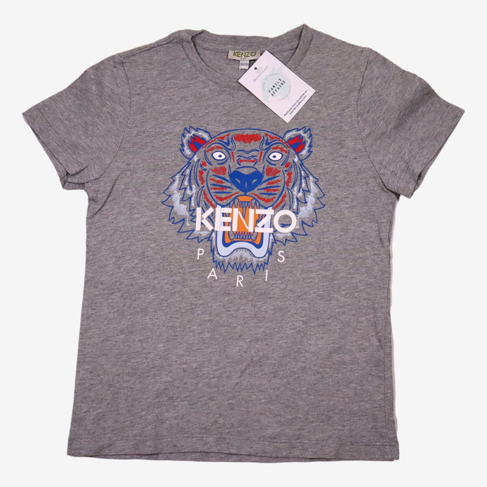 KENZO 8 ans t-shirt gris tête tigre