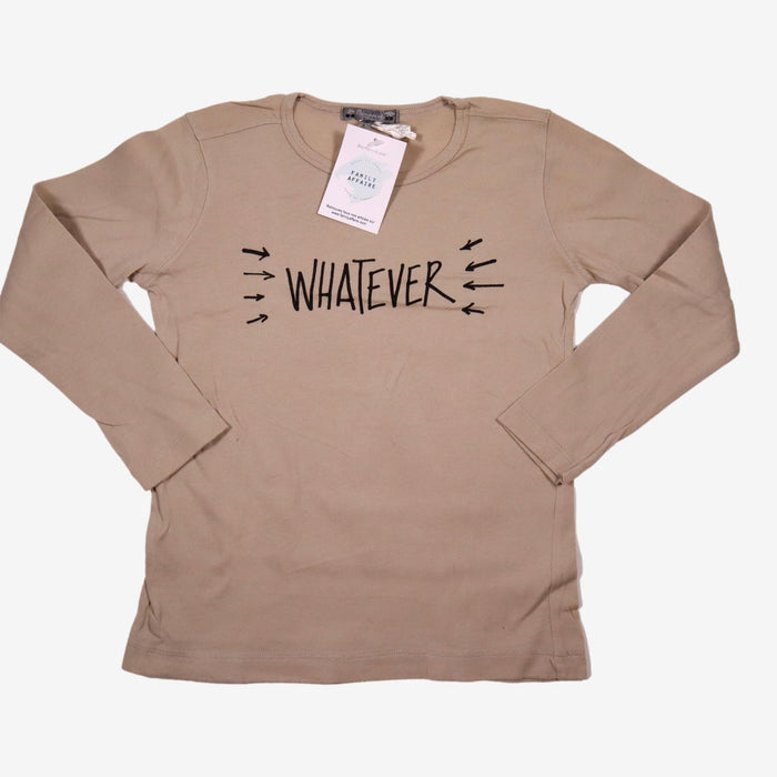 BONPOINT 6 ans t-shirt beige "whateve"