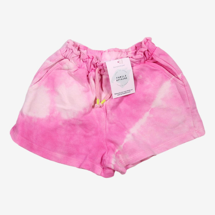 ZARA 7 ans short tie and dye rose