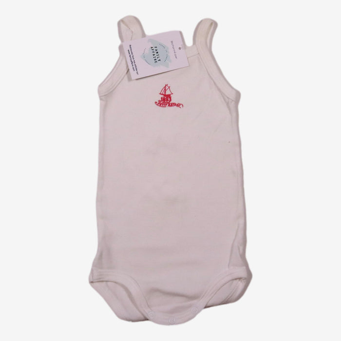 PETIT BATEAU 12 mois body à bretelle insigne petit bateau