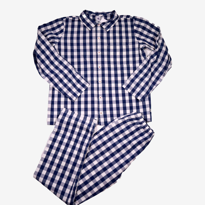 PETIT BATEAU 12 ans pyjama vichy bleu