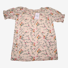 BONTON 6 ans robe crème avec fleurs