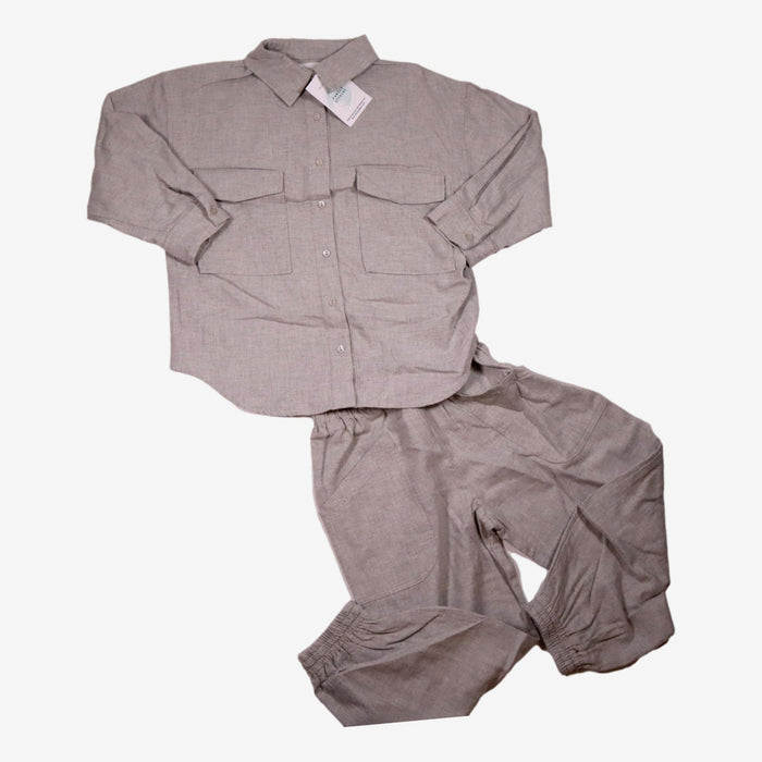 ZARA 6 ans pyjama gris en flanelle