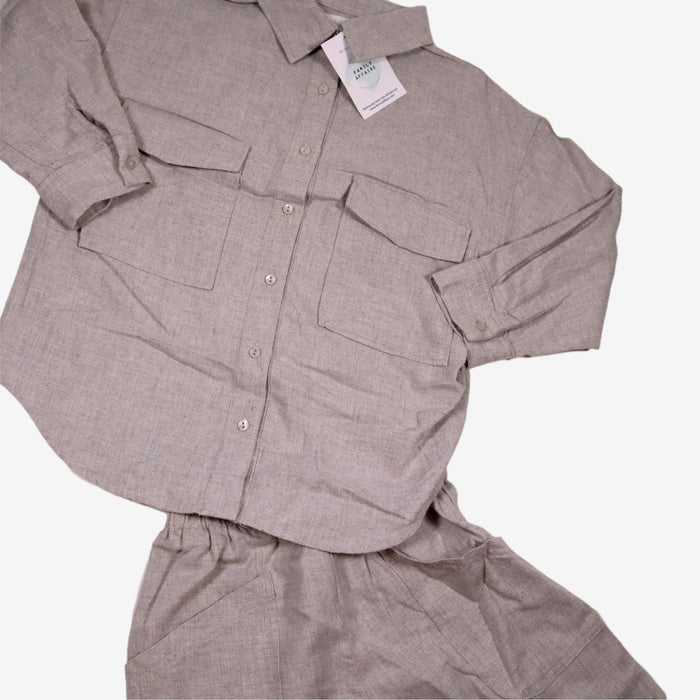 ZARA 6 ans pyjama gris en flanelle