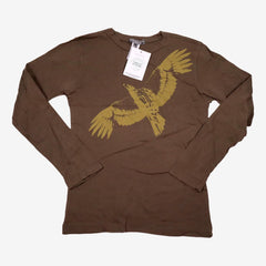 BONPOINT 8 ans tee shirt vert kaki aigle