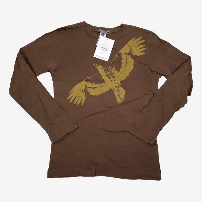 BONPOINT 8 ans tee shirt vert kaki aigle