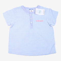 JACADI 4 ans Blouse Pyjama à carreaux broderie