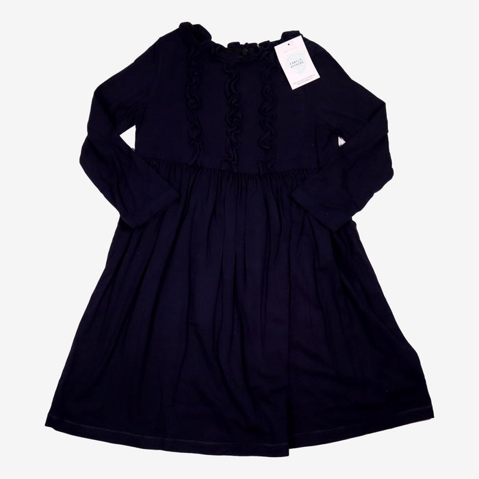 BONPOINT 8 ans robe bleu marine détails jabot