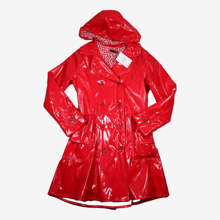 CATIMINI 12 ans manteau imperméable rose trench (défaut)