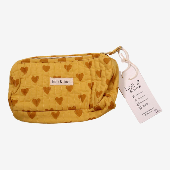 HOLI AND LOVE outlet trousse coeur jaune