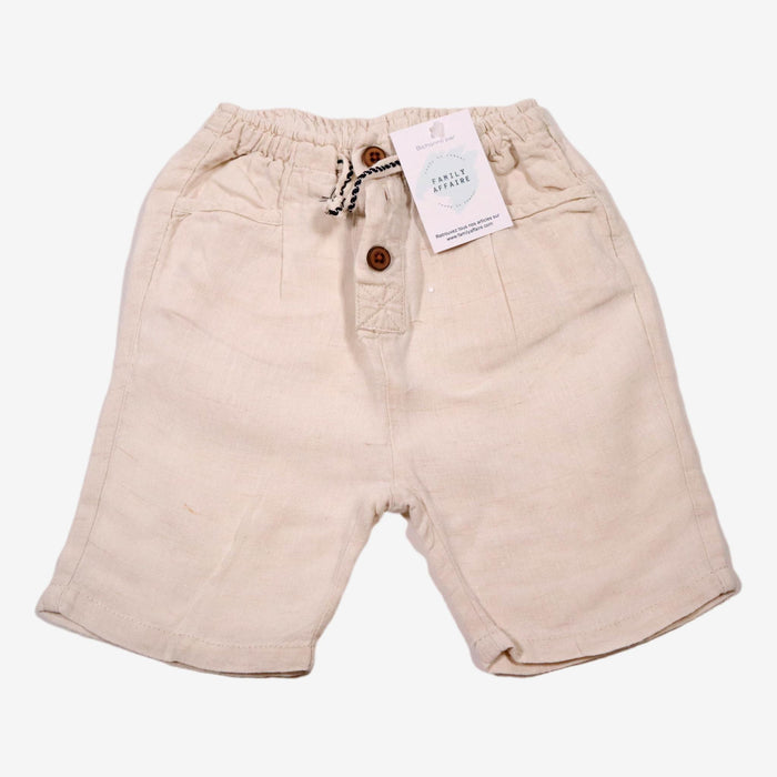 ZARA 2/3 ans short lin ecru