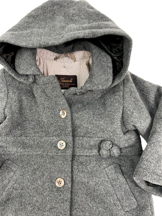 JACADI 18 mois manteau capuche laine gris