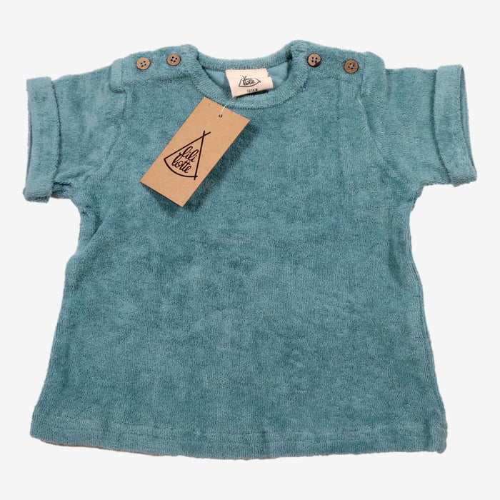 LILILOTTE outlet 12/18m tee shirt éponge bleu vert