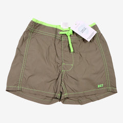 BONPOINT 3 ans maillot de bain taupe détails fluo