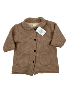 LOUIS LOUISE 2 ans manteau maille et fausse fourrure intérieur