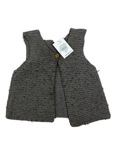 BONTON T3 (4/6 ans) gilet gris en maille