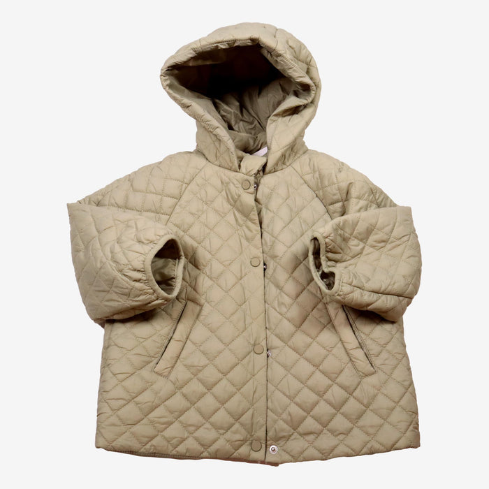 ZARA 5 ans manteau mi saison vert capuche