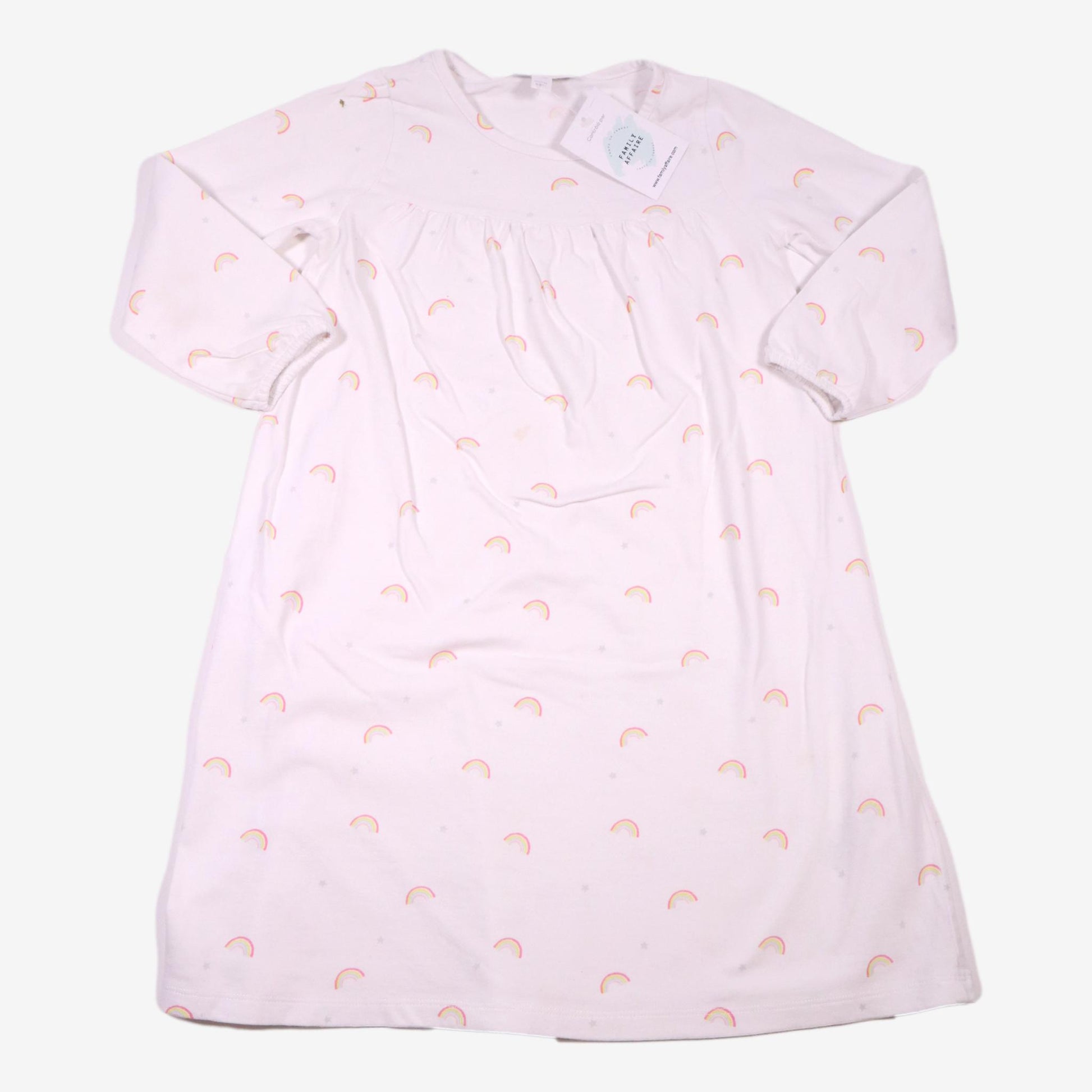 THE LITTLE WHITE COMPANY 5 ans Chemise de Nuit coton arc-en-ciel