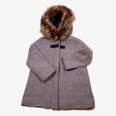 ZARA 6 ans manteau gris capuche