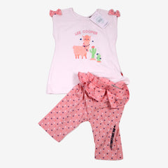 LEE COOPER 2 ans Pyjama Ensemble lama rose