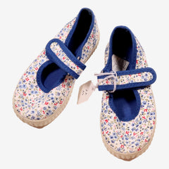 HAMPTON P21 baskets en toiles fleurs bleues