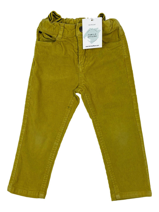 JACADI 2 ans pantalon velours jaune