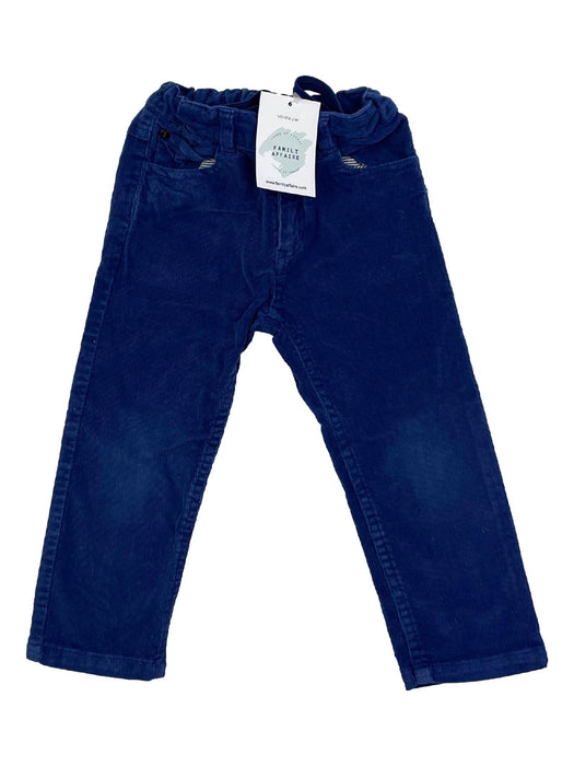 JACADI 2 ans Pantalon bleu en velours