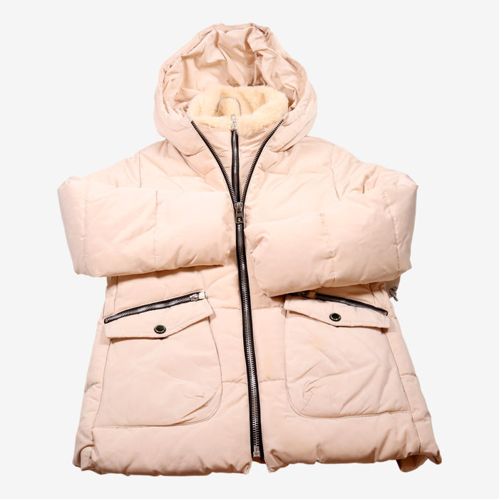 ZARA 10 ans manteau crème col et capuche