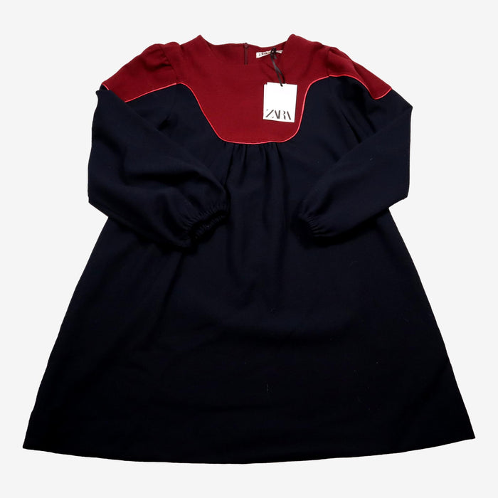 ZARA NEUF 12 ans robe bleu et bordeaux