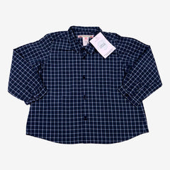 BONPOINT 2 ans Chemise à carreaux bleue