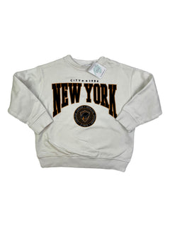 ZARA 7 ans Sweat blanc New York city