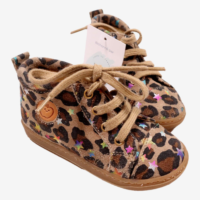 SHOO POM P22 bottines motif leopard étoiles