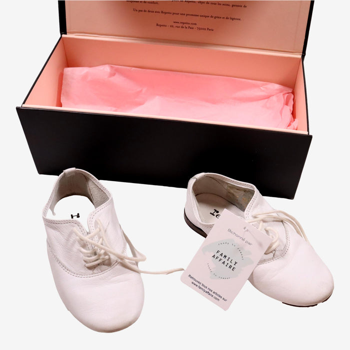 REPETTO P28 chaussures cuir blanc richelieu